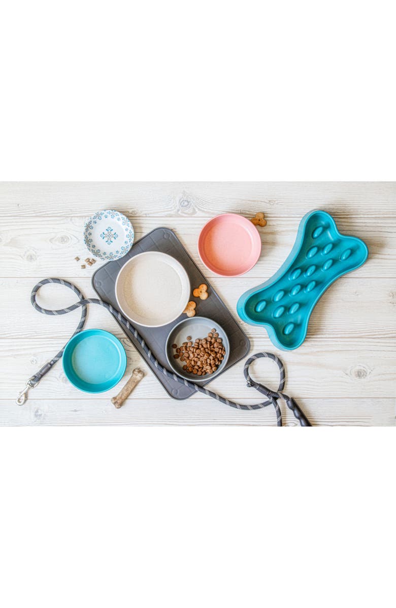 TarHong Pawsitano Tile Pet Bowls & Mat Set, Alternate, color,