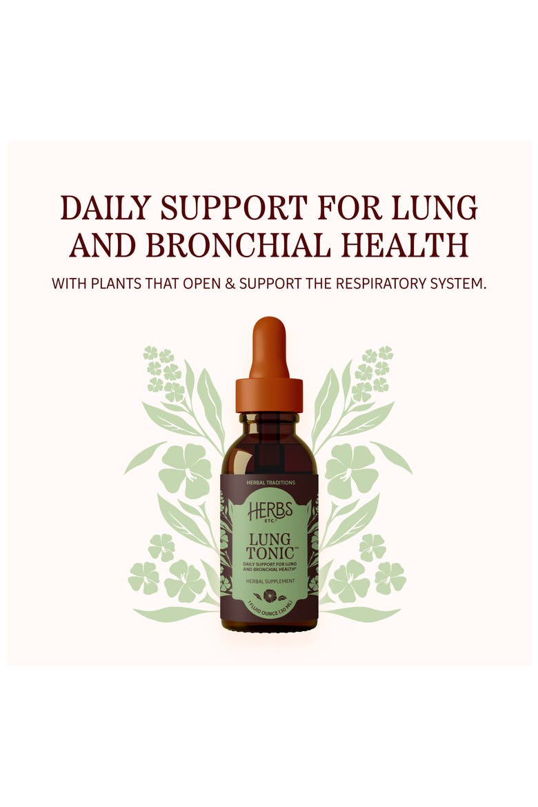 Lung Tonic - Promotes Healthy Lung Function - 1fl oz, Alternate, color, No Color