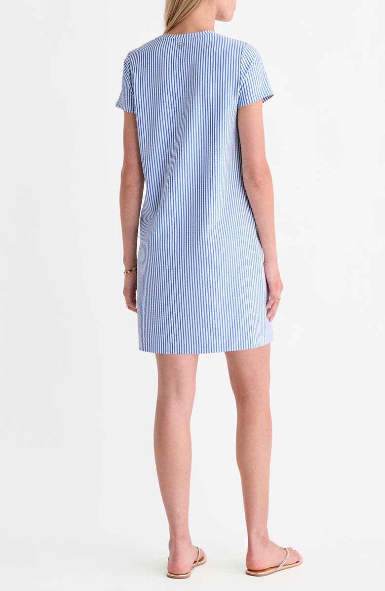 vineyard vines Seersucker Stripe Knit Dress, Alternate, color, Feeder Breaker Blue