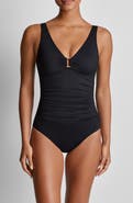 Lauren Ralph Lauren Ring Underwire One-Piece Swimsuit