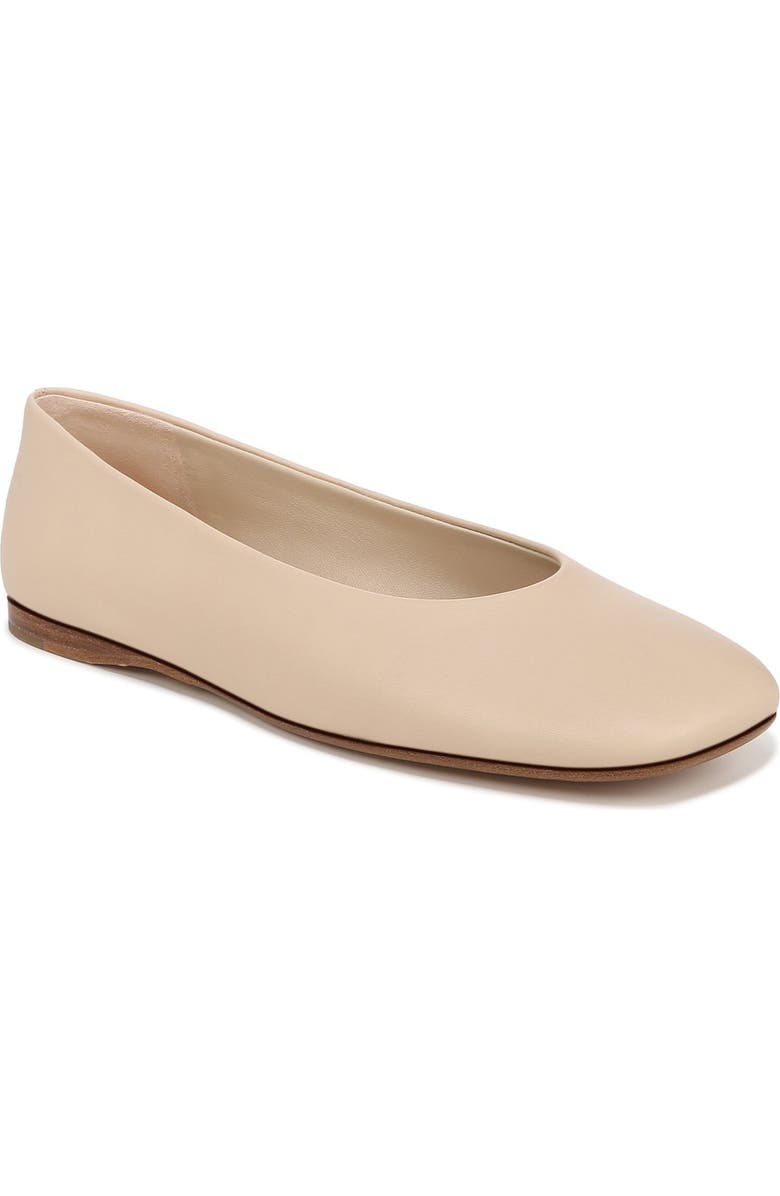 Vince Leah Ballet Flat, Main, color, Birch Sand
