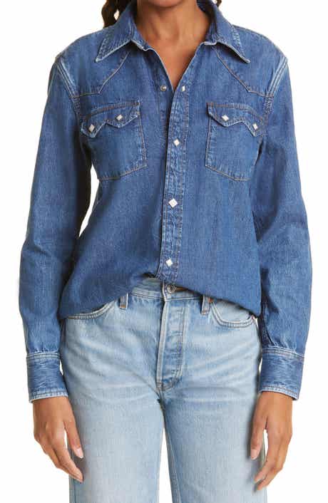 50s Sawtooth Western Denim Shirt