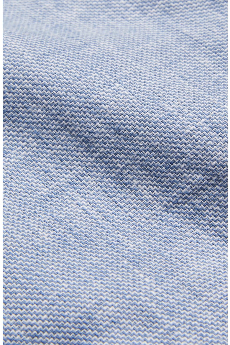 Damasks Slim Fit Flat Front Linen & Cotton Chinos, Alternate, color, LIGHT BLUE