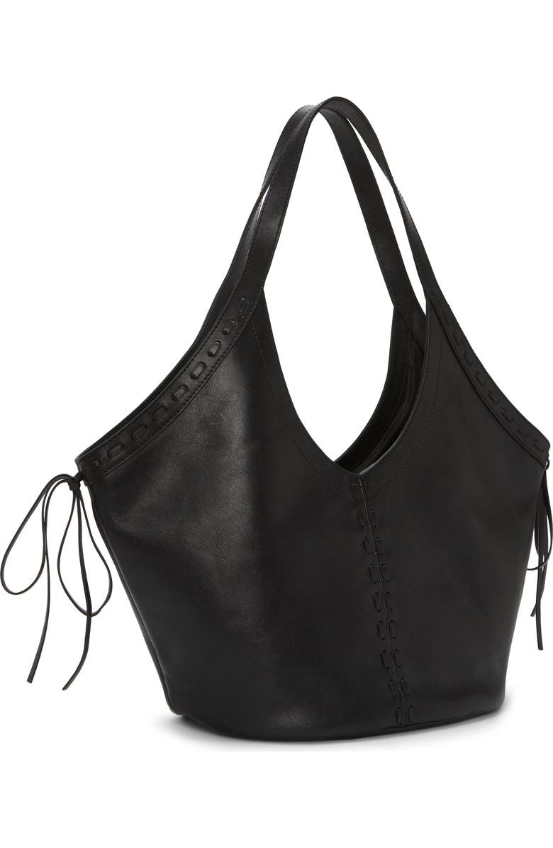 Vince Camuto Cryss Stitch Trim Tote, Alternate, color, Black