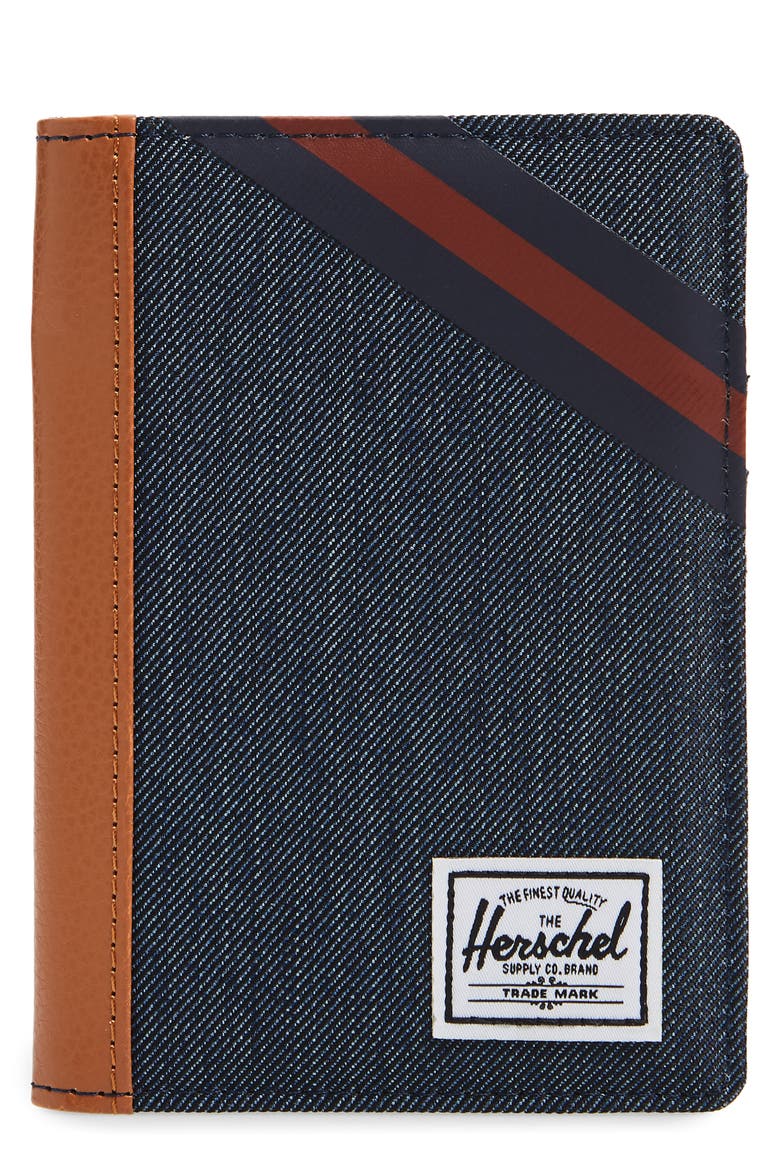 Raynor Passport Case, Main, color, INDIGO DENIM/ PEACOAT/ PICANTE