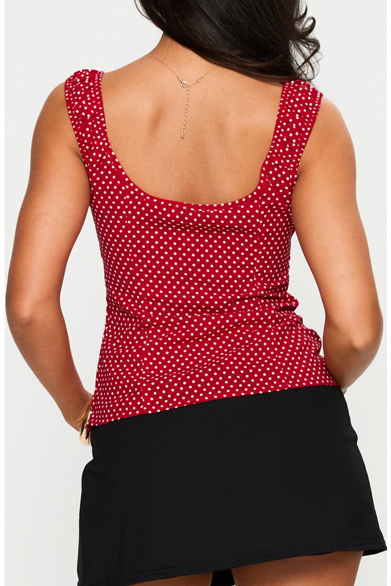Garconne Polka Dot Top, Alternate, color, RED POLKA