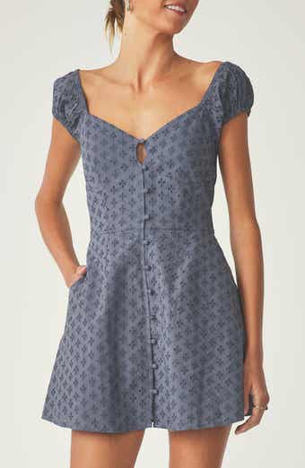Florence by Mills Cap Sleeve Eyelet Minidress