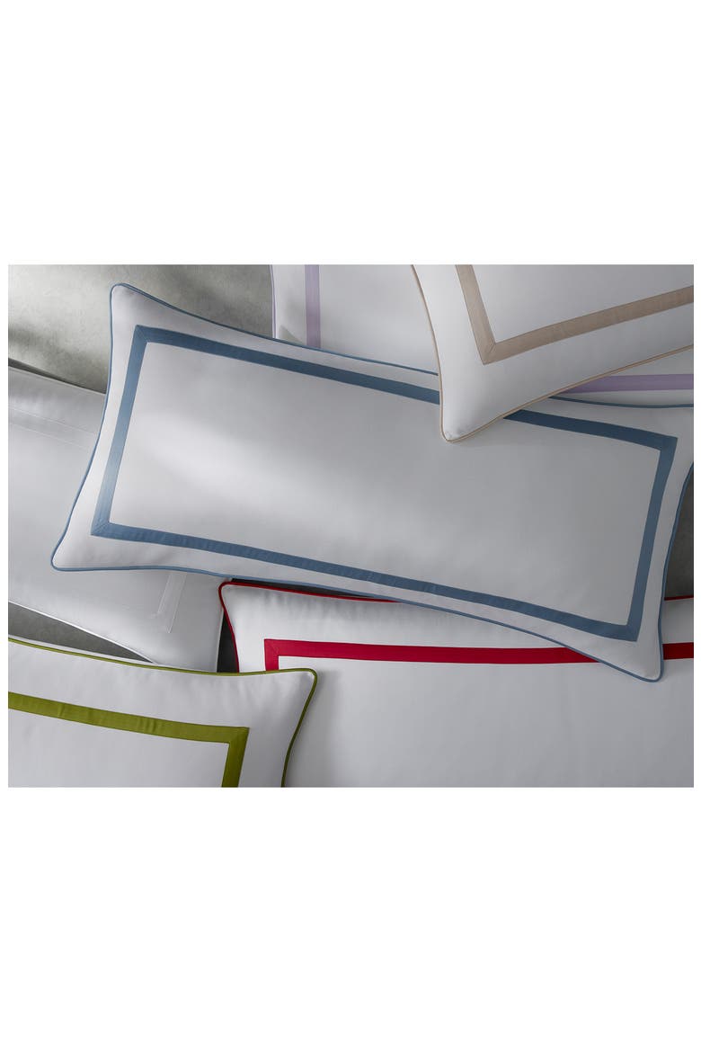Louise Piqué Lumbar Pillow Cover, Alternate, color, WHITE