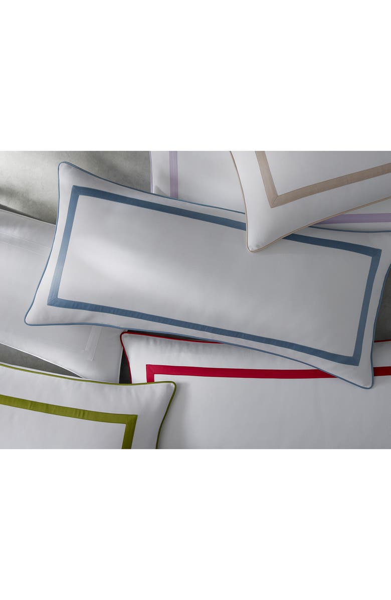 Matouk Louise Piqué Lumbar Pillow Cover, Alternate, color, White