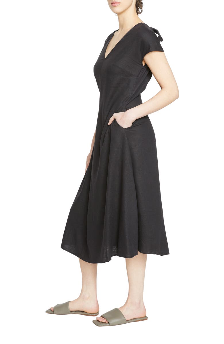 Universal Standard Louvre Tie Back Maxi Dress, Alternate, color, 