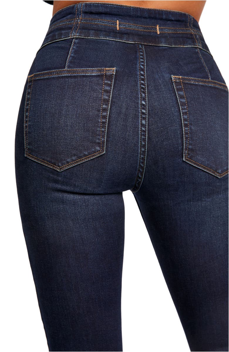 Free People CRVY by Free People Lovers Knot High Waist Skinny Jeans, Alternate, color, 