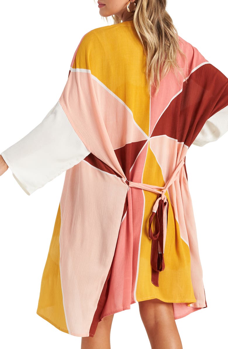 Billabong Another Sky Geo Print Cover-Up Wrap, Alternate, color, 