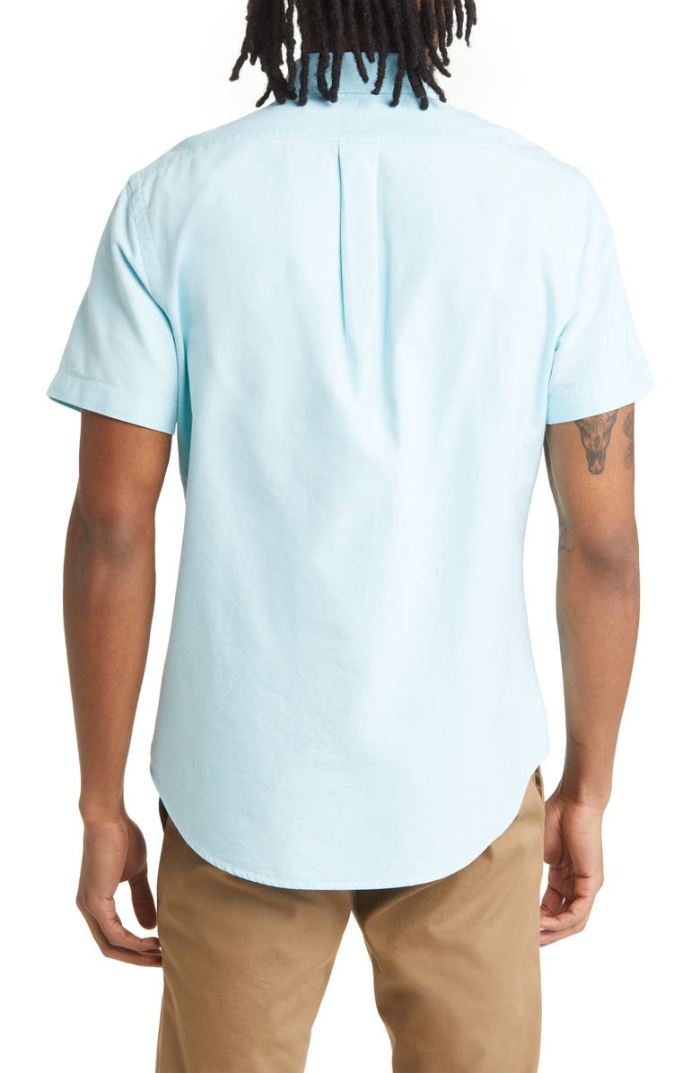 Polo Ralph Lauren Classic Fit Short Sleeve Button-Down Oxford Shirt, Alternate, color,