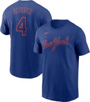 Nike Men's Nike Francisco Alvarez Royal New York Mets Fuse Name & Number T-Shirt