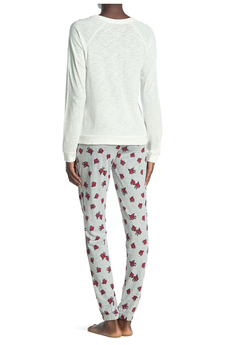 COZY ZOE Floral Shirt & Pants 2-Piece Pajama Set, Main, color,