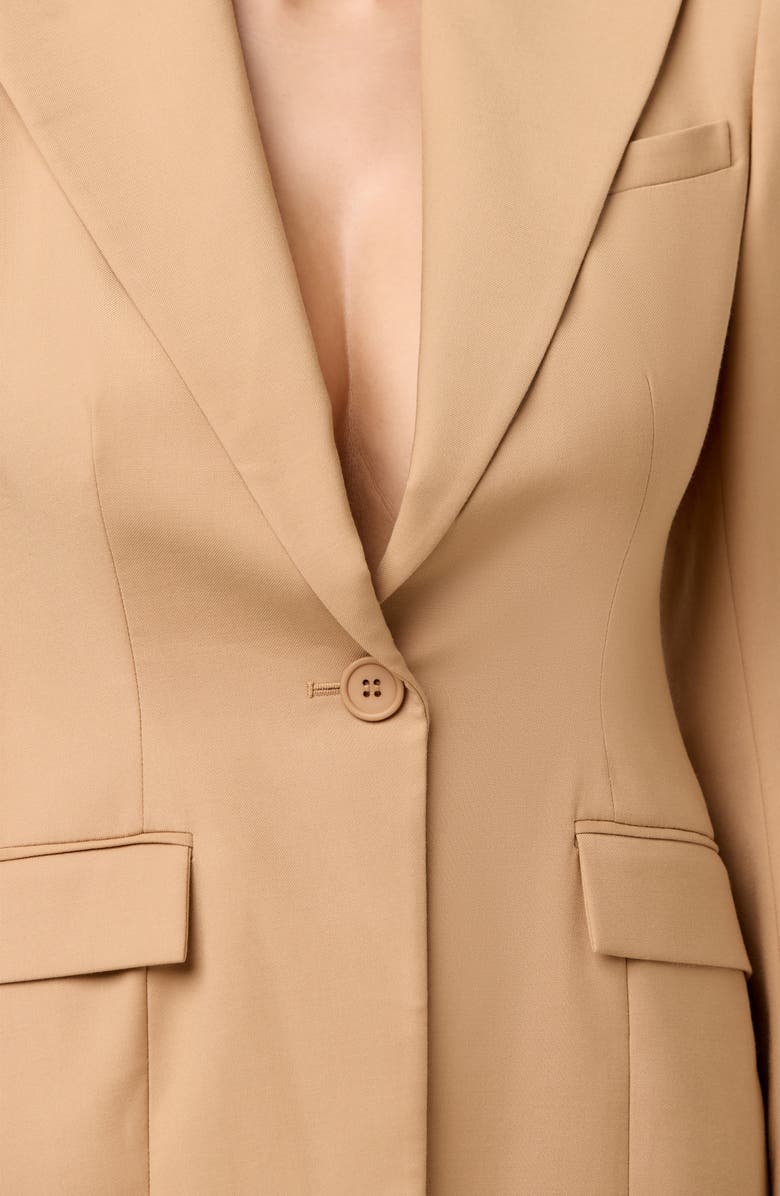 Naked Wardrobe One-Button Blazer, Alternate, color, Camel