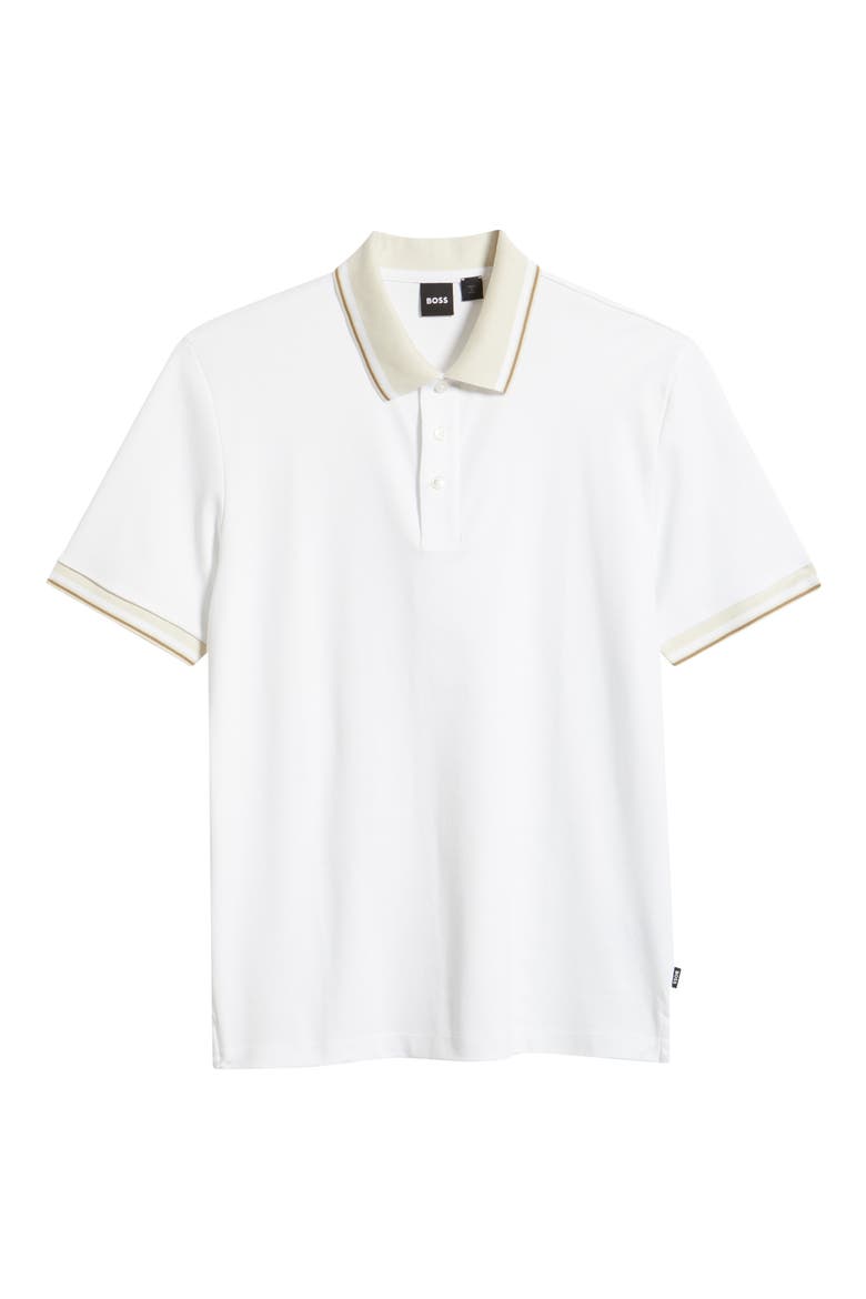 Parlay Tipped Cotton Polo, Alternate, color, WHITE