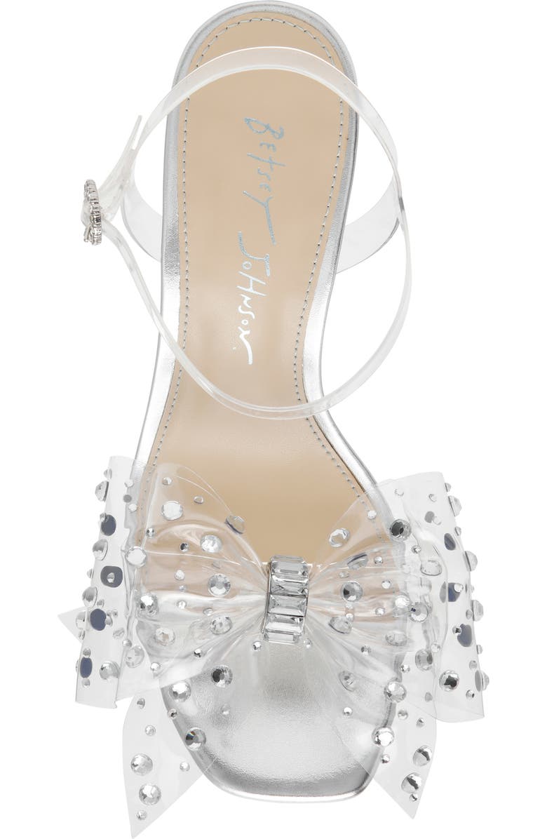 Betsey Johnson Pratt Ankle Strap Sandal, Alternate, color, Silver