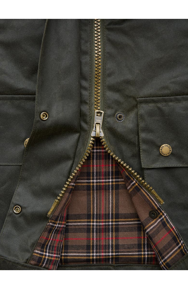 Celtic & Co. Raglan Waxed Cotton Jacket, Alternate, color, 