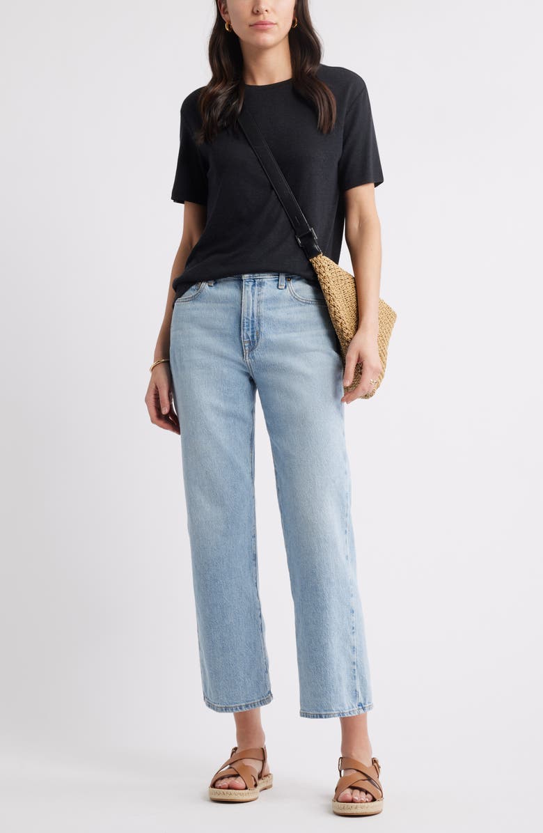 Caslon<sup>®</sup> Easy T-Shirt, Alternate, color, Black