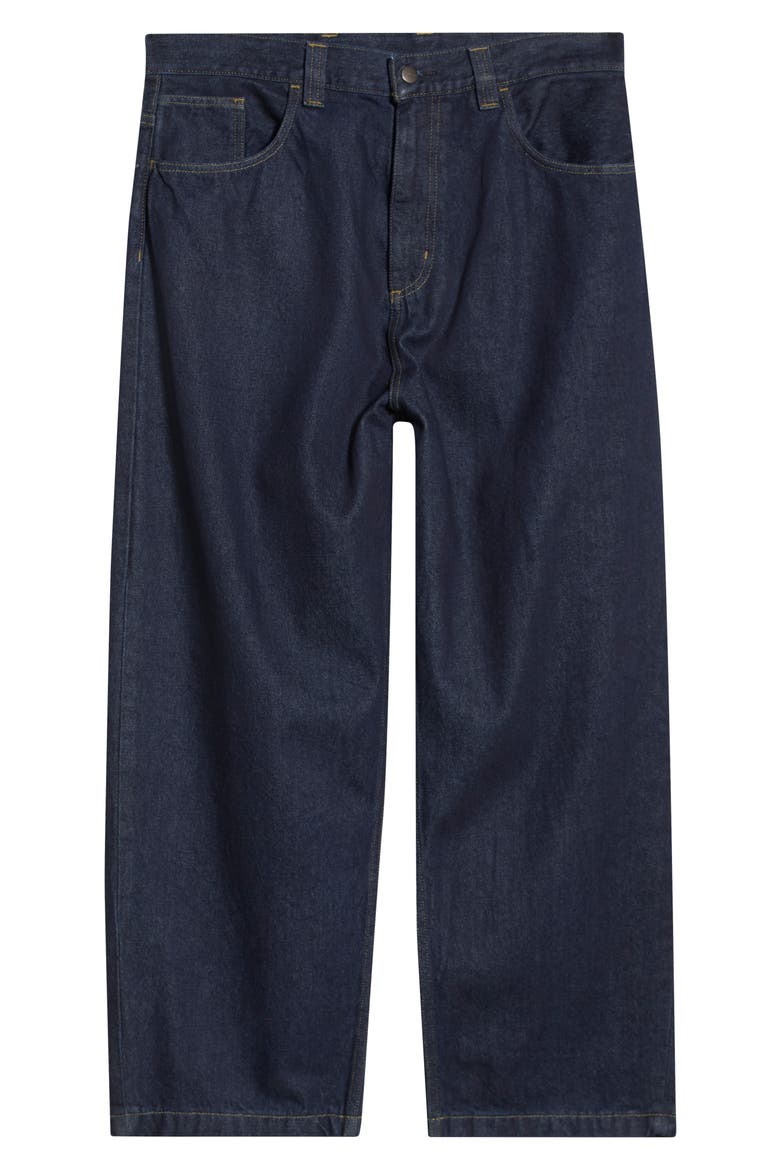 Brandon Loose Straight Leg Jeans, Alternate, color, BLUE (RINSED)