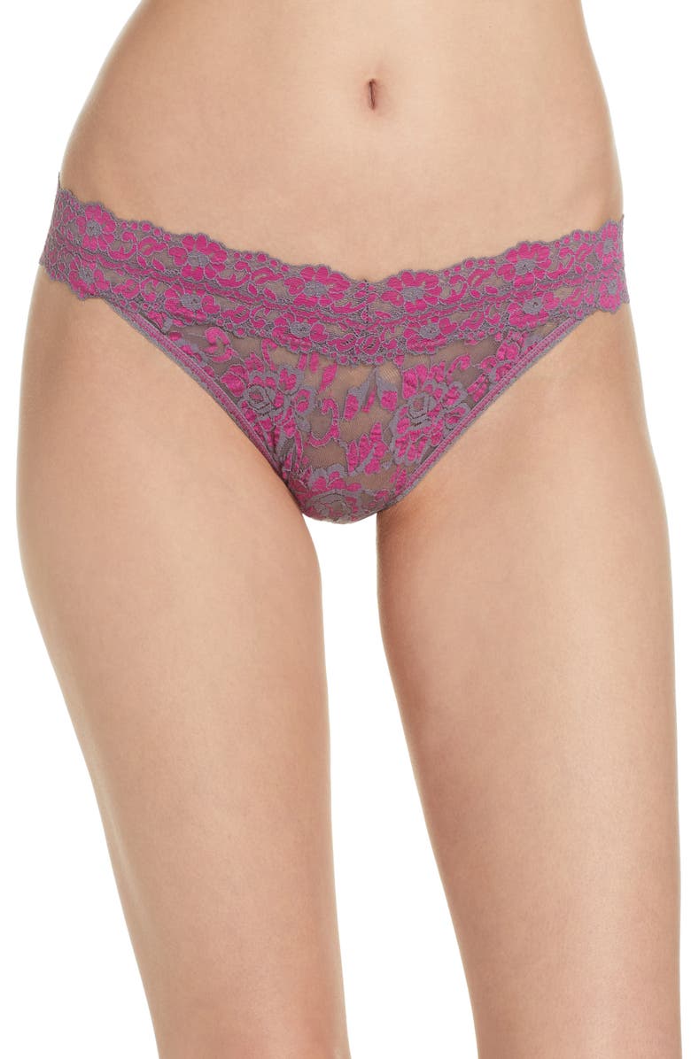 Hanky Panky Regular Rise Cross Dye Thong, Main, color, 