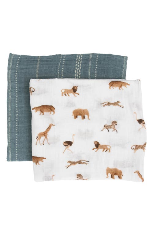 LITTLE UNICORN LITTLE UNICORN 2-PACK ORGANIC COTTON MUSLIN SWADDLE BLANKET