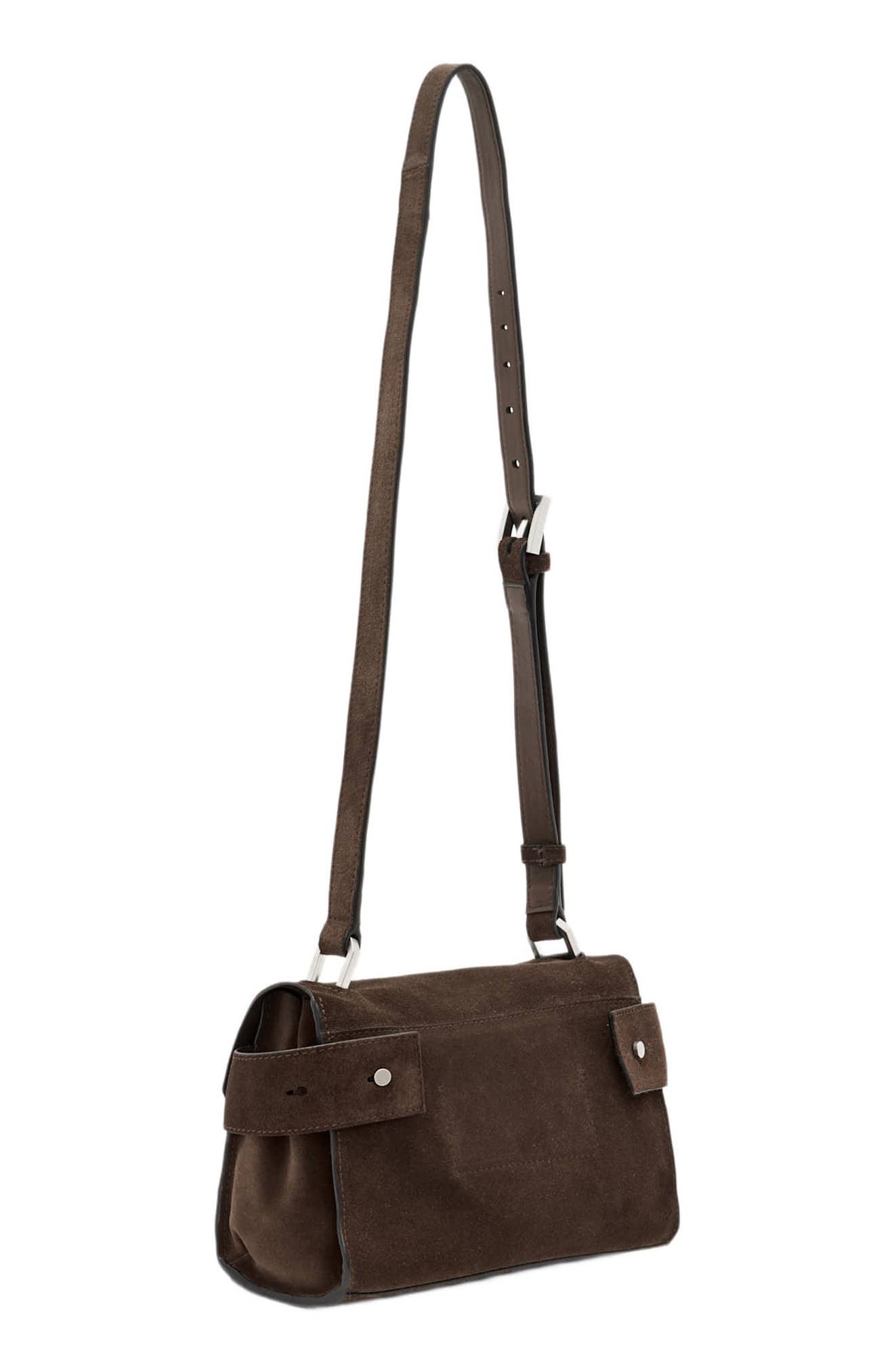 Ursa Mini Leather Crossbody Bag, Alternate, color, FANGO BROWN