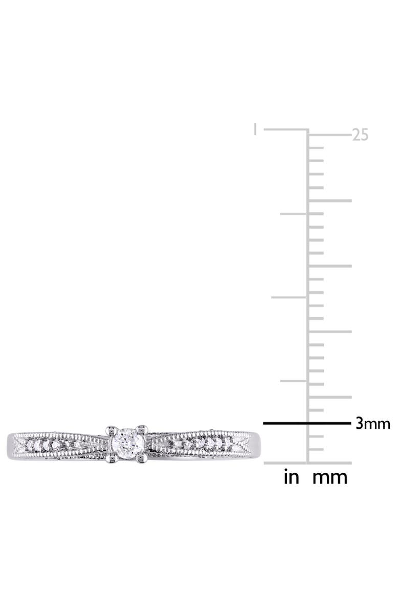 Julianna B. 1/10 CTW Diamond Vintage Ring, Alternate, color, Sterling Silver