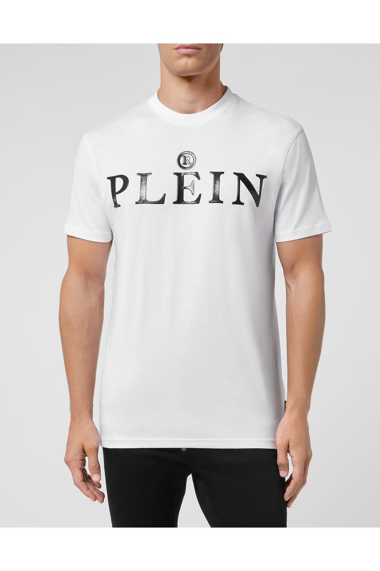 T-Shirt Round Neck Unisex, Main, color, white