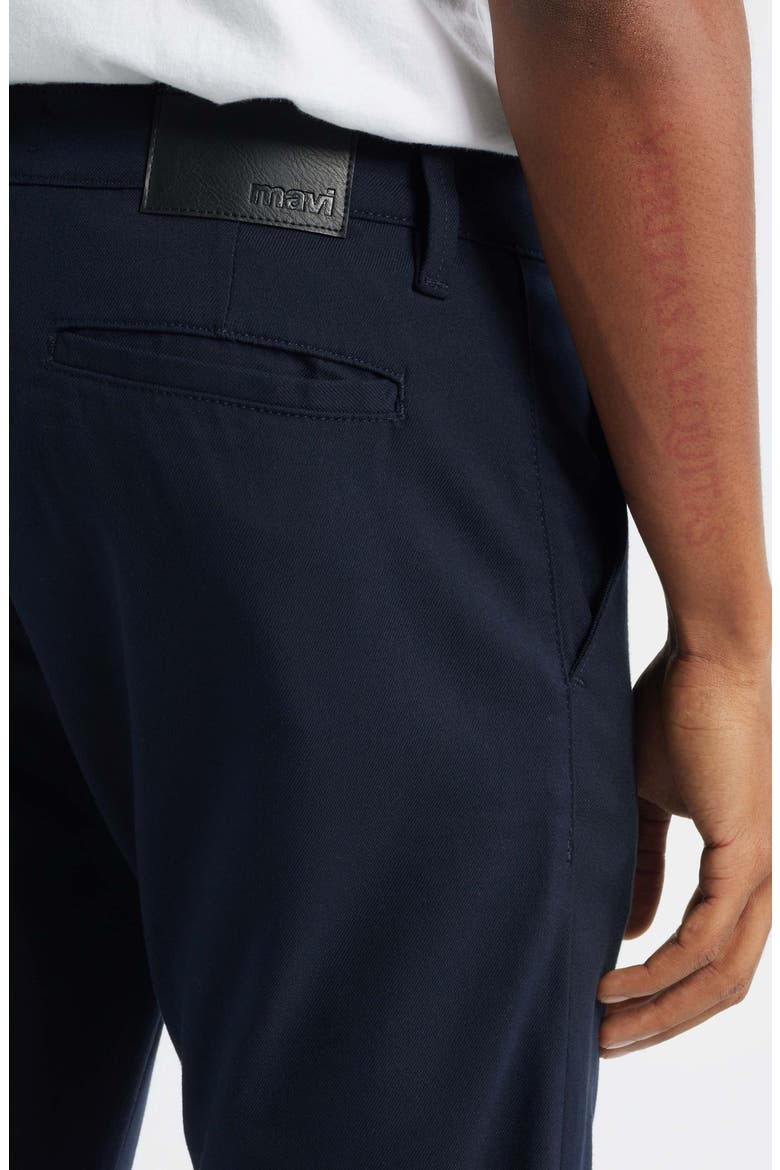 Milton Slim Fit Twill Pants, Alternate, color, NAVY FEATHER TWEED