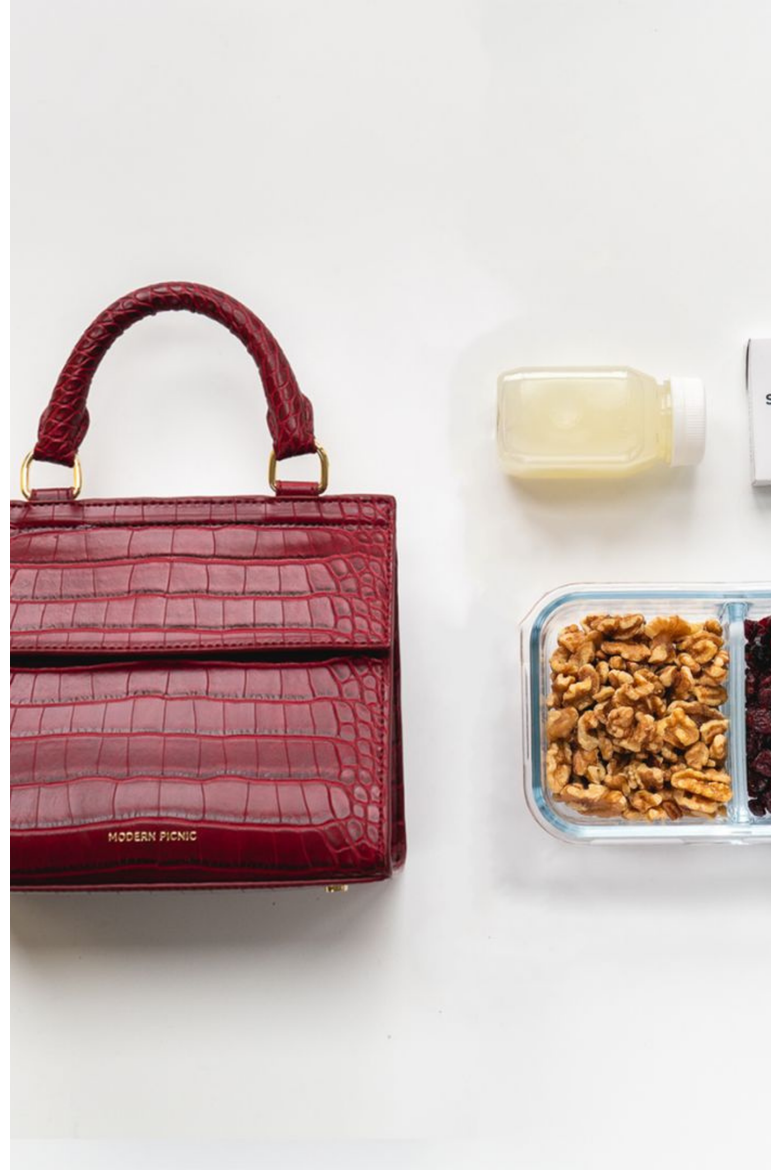 THE MINI LUNCHER, Alternate, color, Red Croc