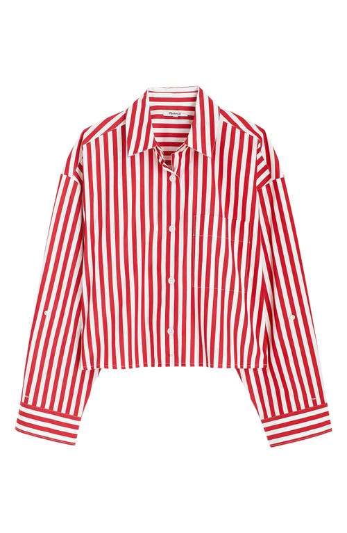 MADEWELL MADEWELL POPLIN STRAIGHT HEM SHIRT