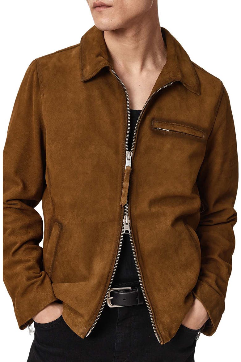 Ashwood Suede Jacket, Alternate, color, TAN BROWN
