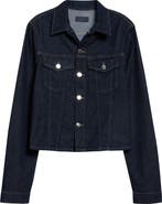 Haikure Cherry Cropped Denim Jacket