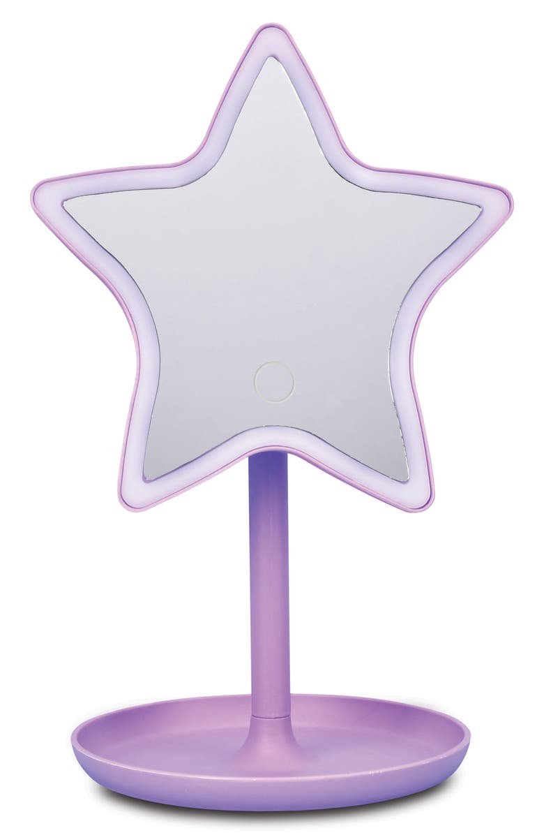 Iscream Kids' Star LED Vanity Mirror, Main, color, Purple Multi