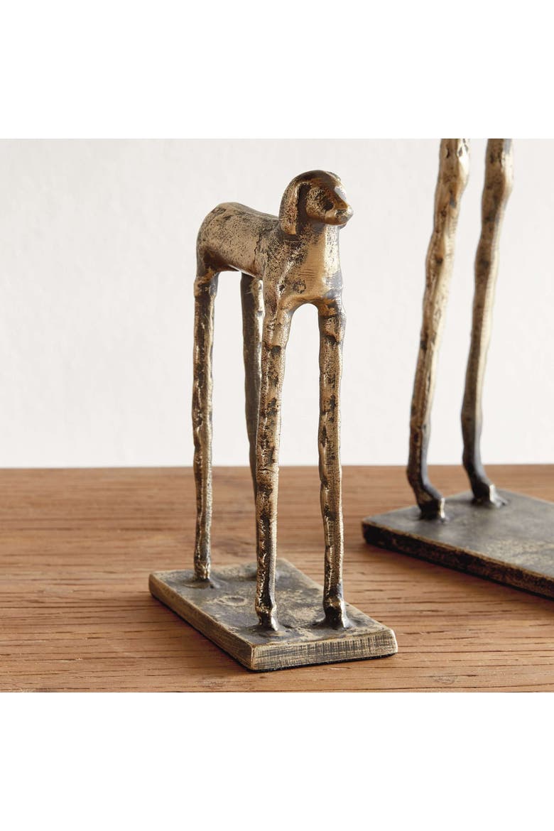 Two Hounds Set Of 2, Alternate, color, Gold