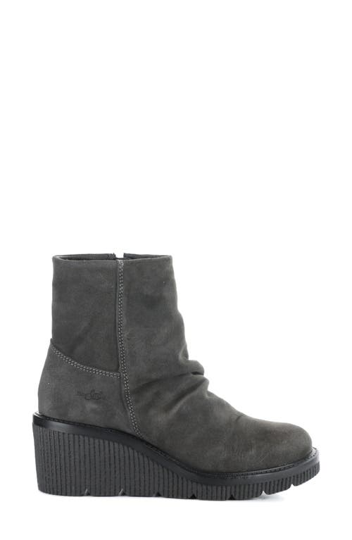 Bos. & Co. Alina Waterproof Platform Wedge Bootie In Gray