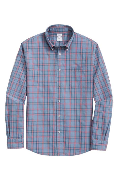 Friday Check Cotton Poplin Button-Down Shirt