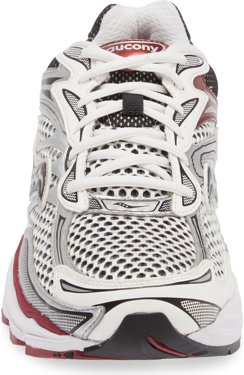 Saucony ProGrid Omni 9 Sneaker, Alternate, color, Silver/Red