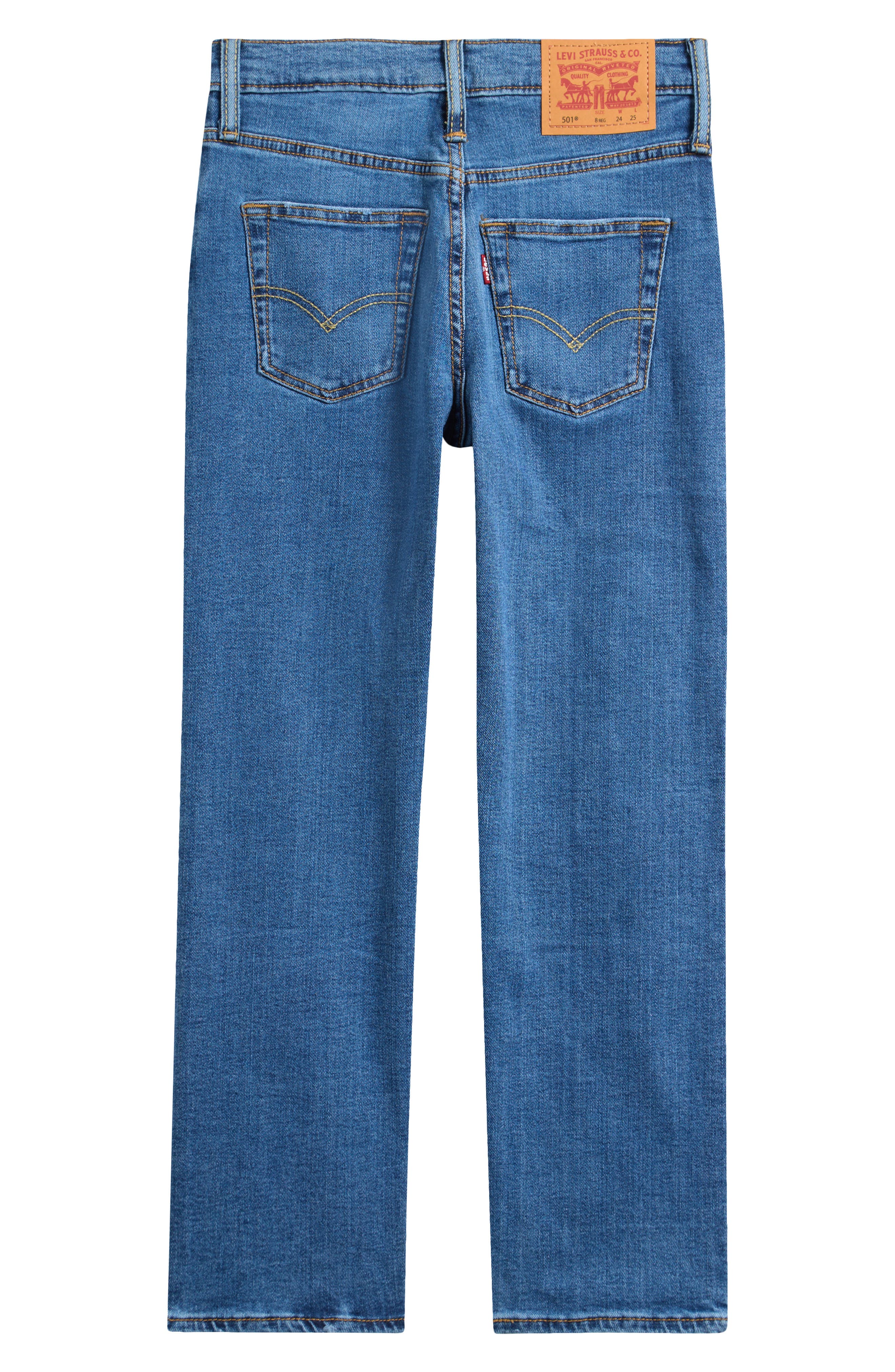 Kids' 501 Original Mid Rise Straight Leg Jeans