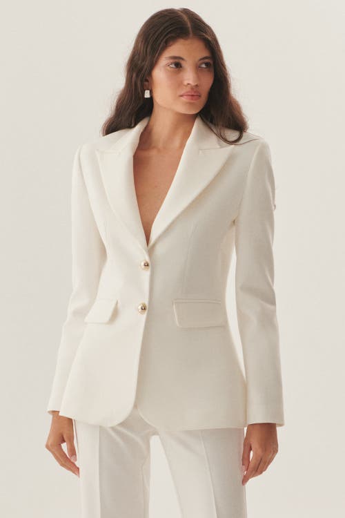 Exquise River Fitted Blazer in Beige at Nordstrom, Size Medium