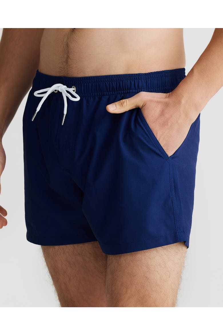 Madeira Stretch Swim Short, Alternate, color, Navy