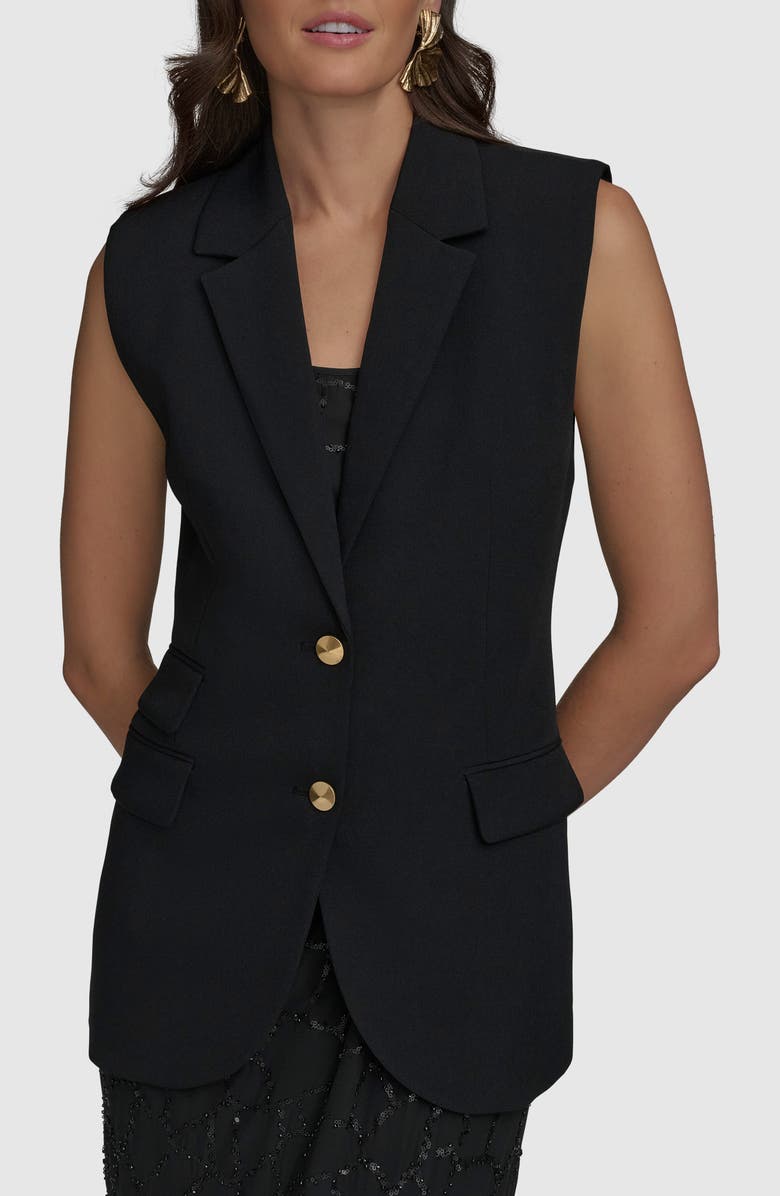 Donna Karan New York Two-Button Vest, Main, color, 