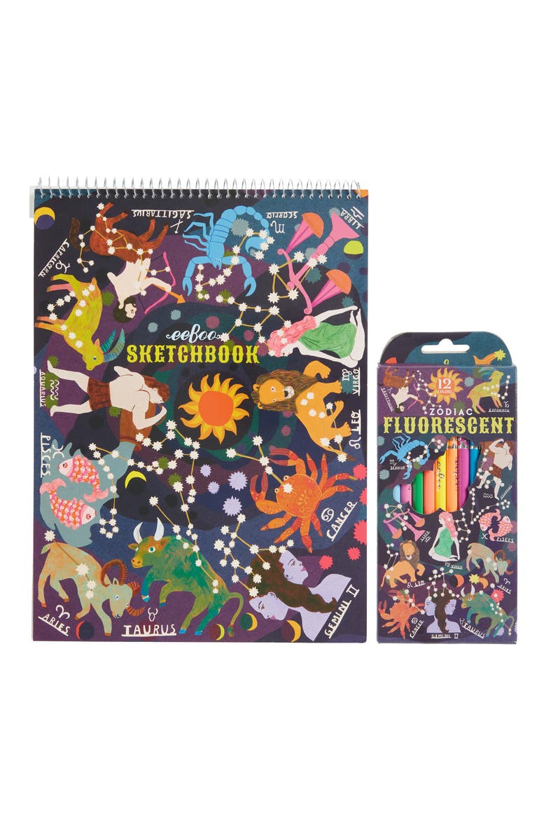 Zodiac Sketchbook Bundle, Main, color, BLACK