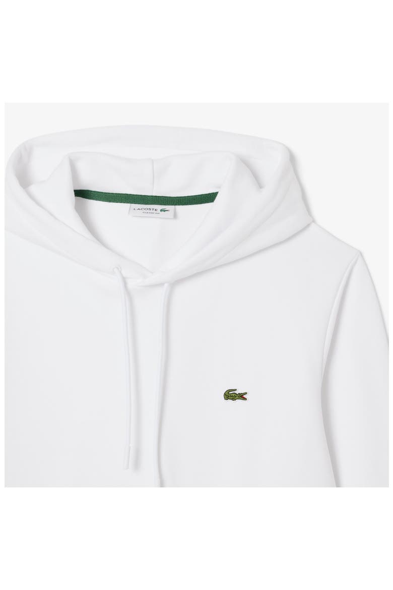 Lightweight Cotton Fleece Pullover Hoodie, Alternate, color, WHITE