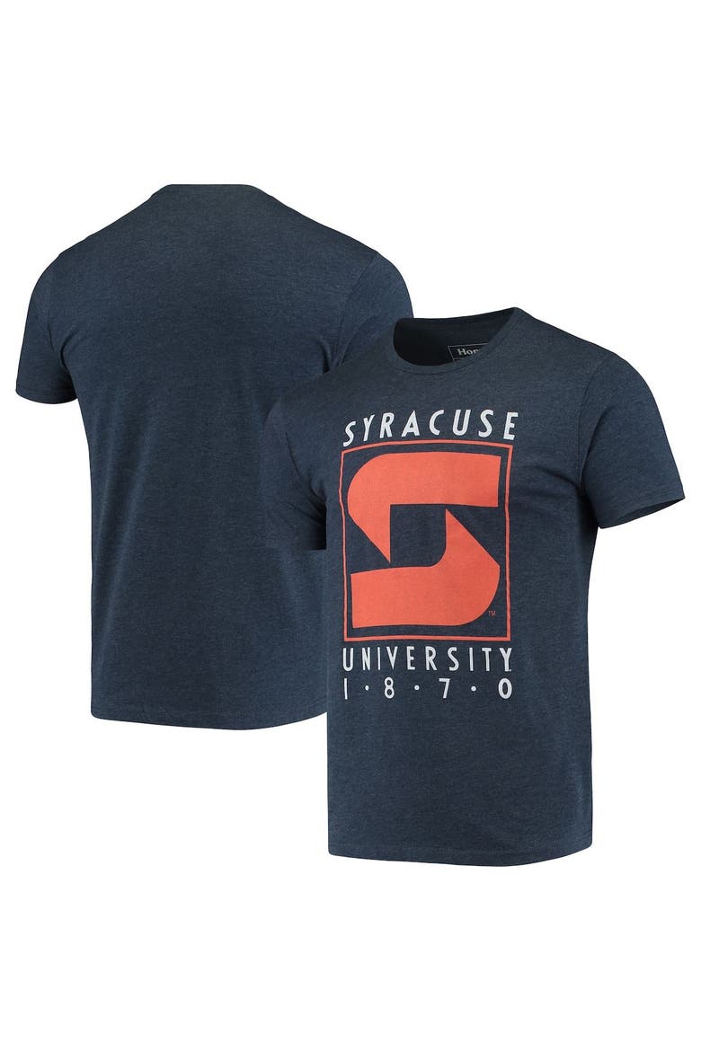 Men's Homefield Heathered Navy Syracuse Orange Vintage 1989-2000 Logo T-Shirt, Main, color, Heather Navy