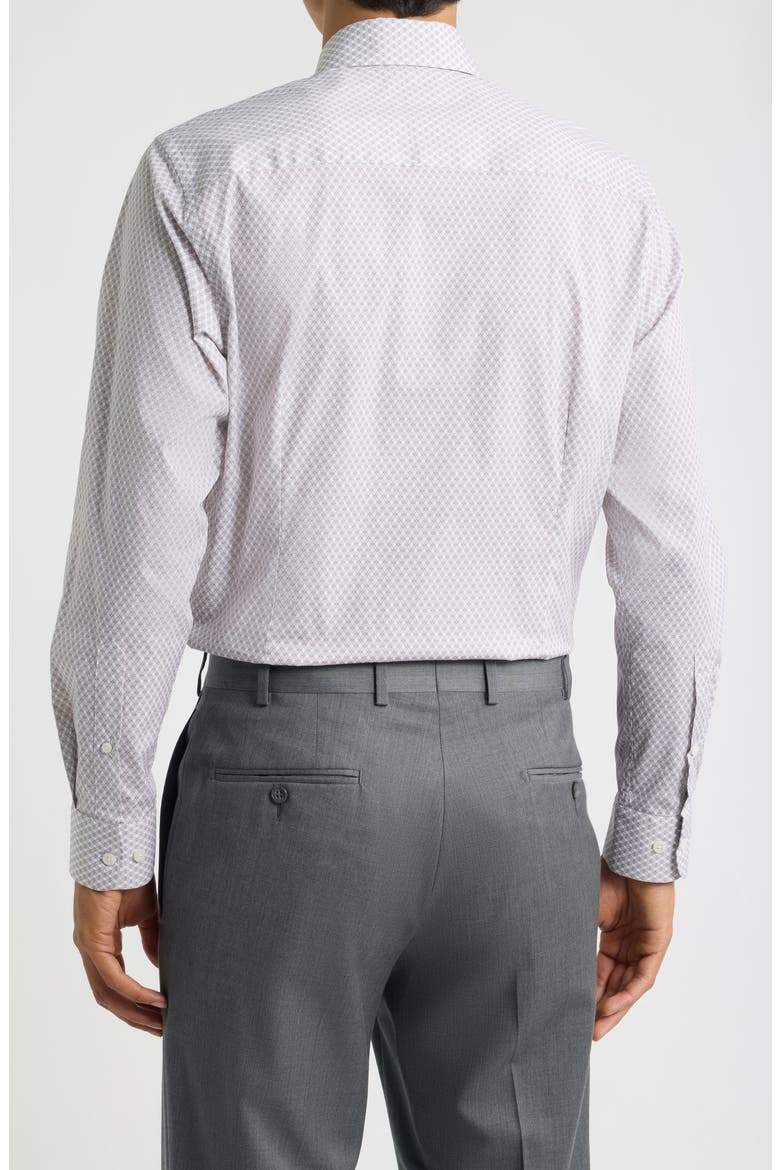 Equestrian Print Long Sleeve Sport Shirt, Alternate, color, PINK
