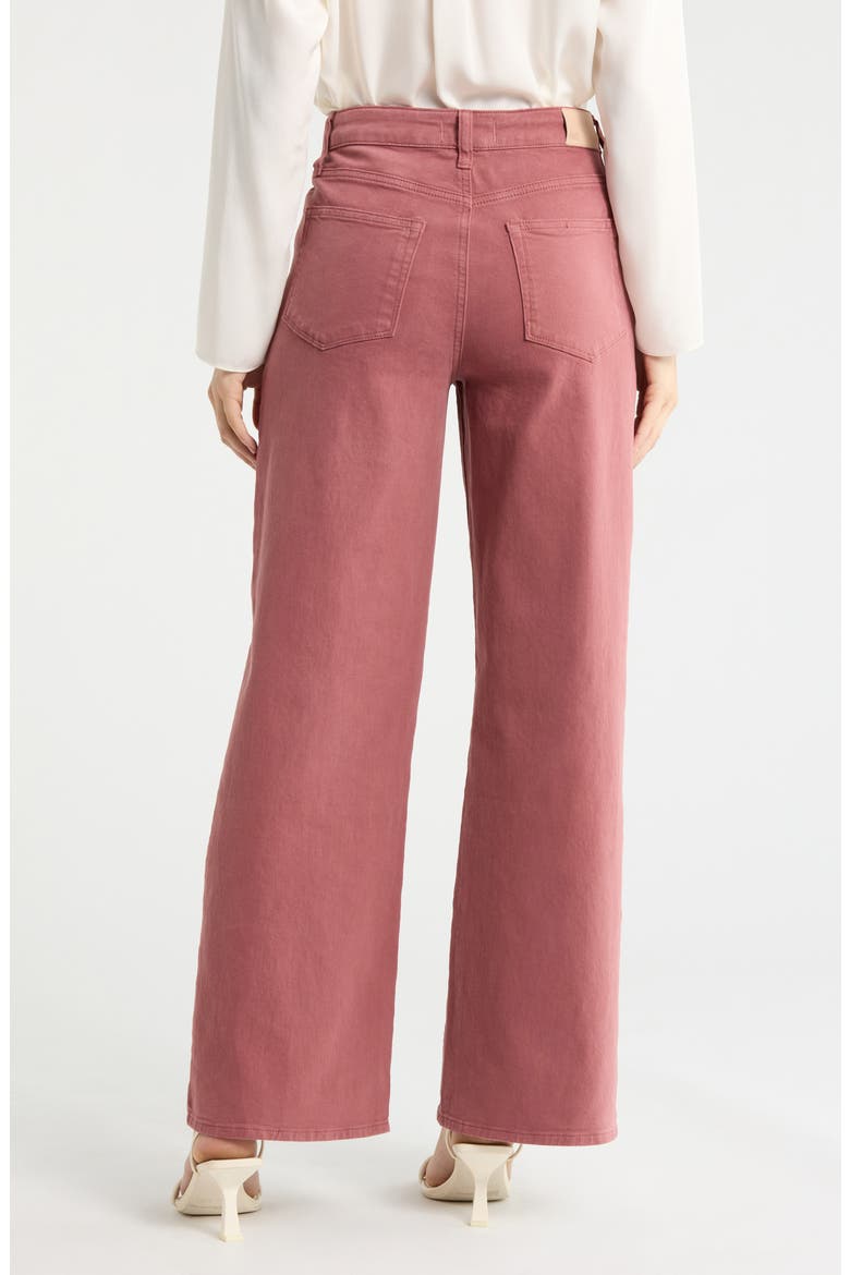 Anessa High Waist Wide Leg Jeans, Alternate, color, VINTAGE BRICK BERRY