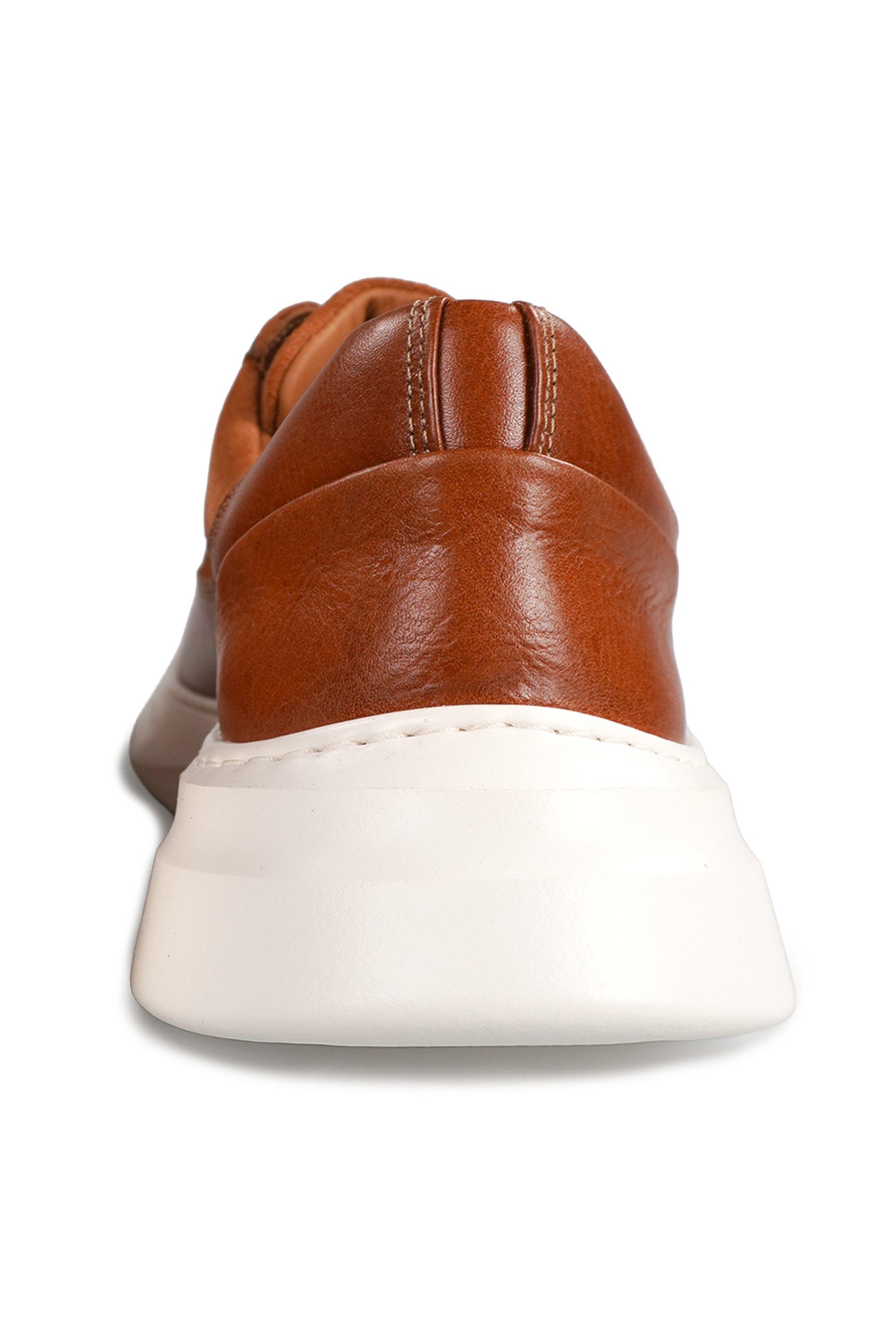Showman Men's Leather Sneaker, Alternate, color, Cognac / White Sole